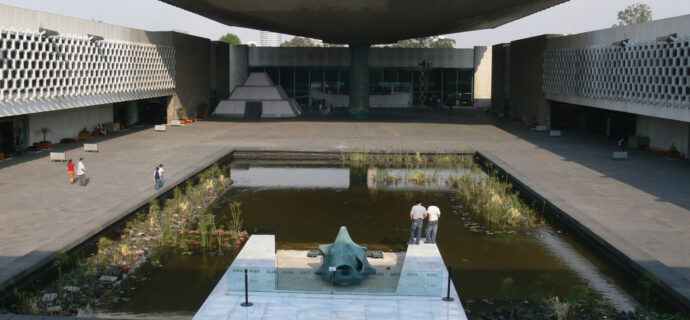 Courtyard-National-Museum-of-Anthropology-Mexico-City